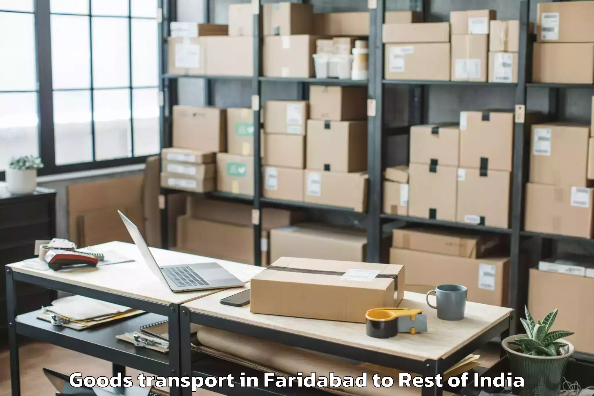 Leading Faridabad to Sayalgudi Goods Transport Provider